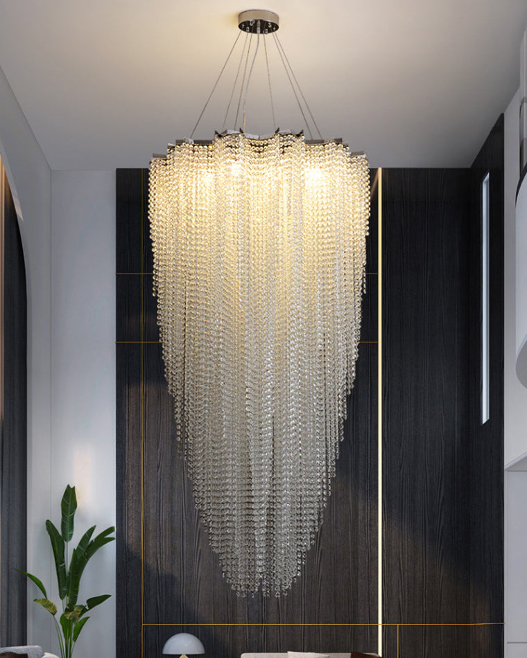 Aria Cascading Crystal Foyer Chandelier