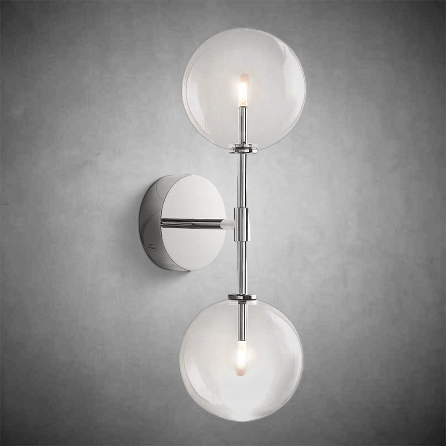 Glass Globe Linear Sconce