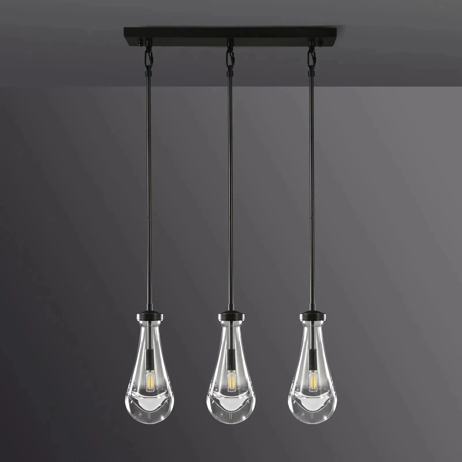 Raindrops Rectangle Chandelier