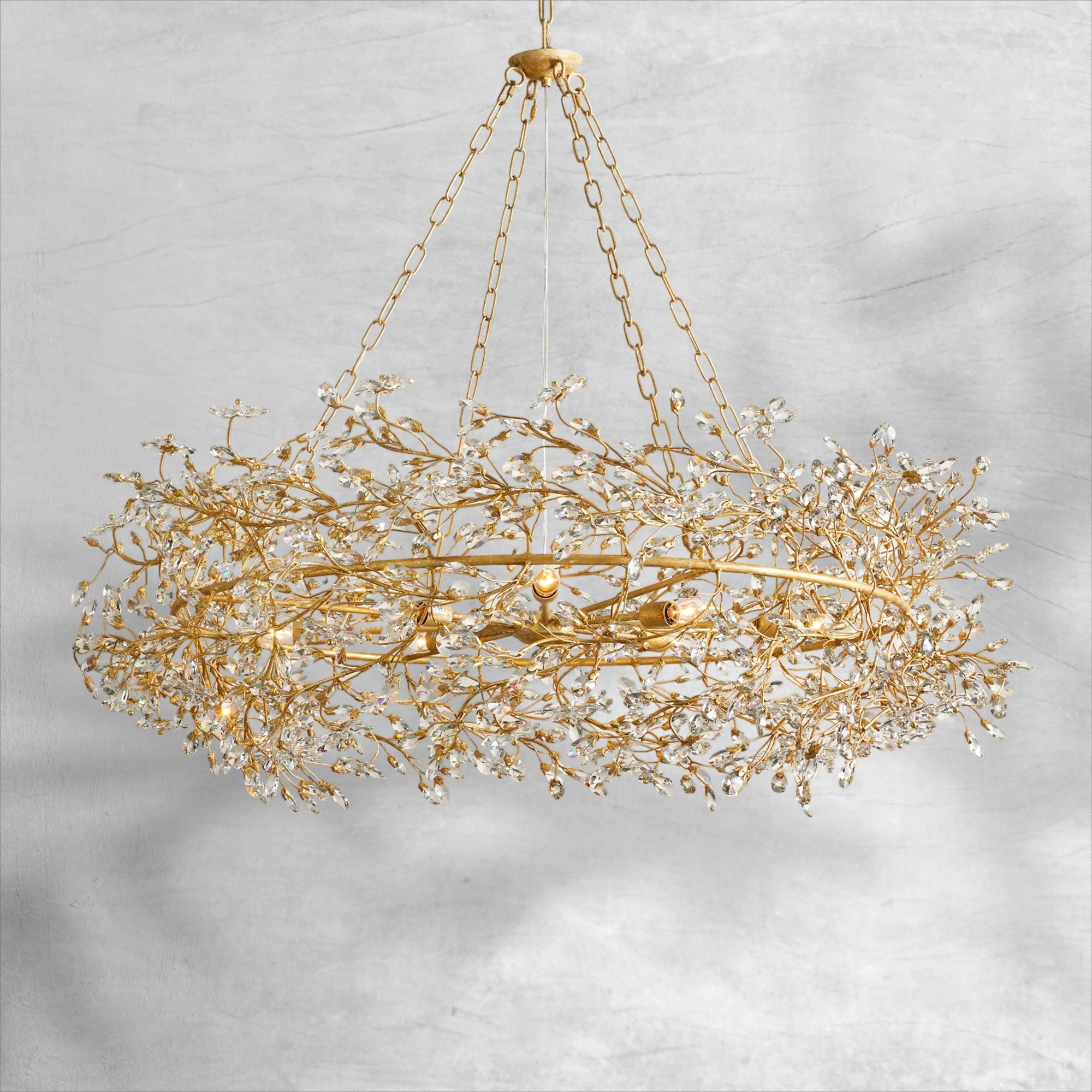 Fiore Crown Chandelier 39" 48" 60"