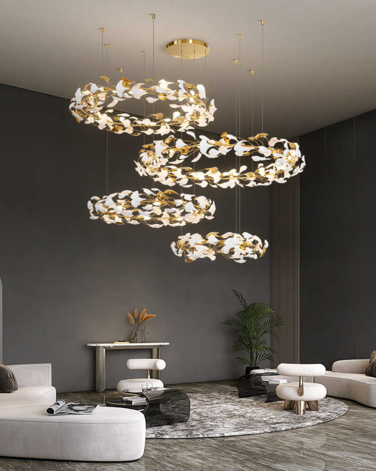 Aria Gingko Circular Chandelier