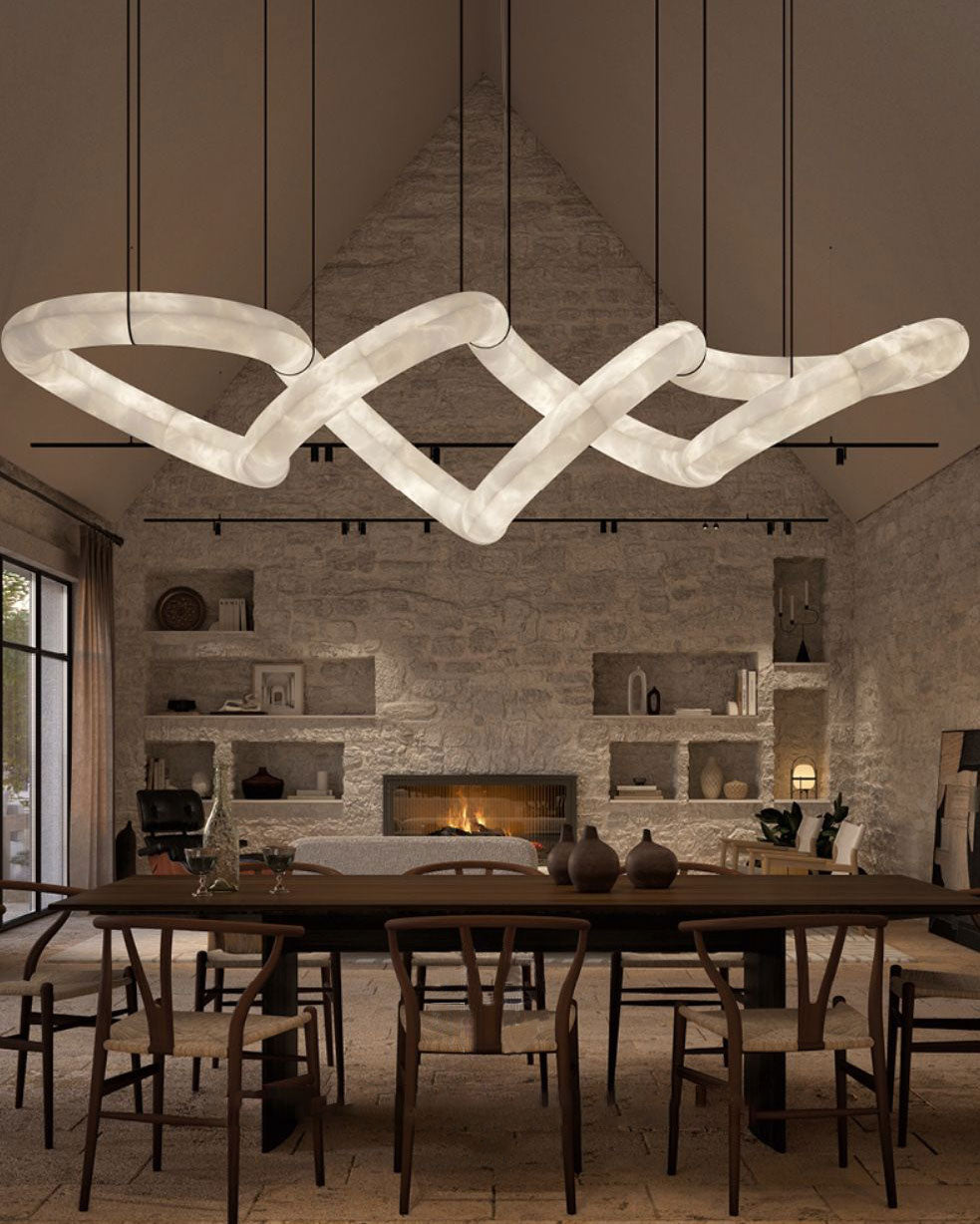 Aria Infinity Massive Alabaster Chandelier