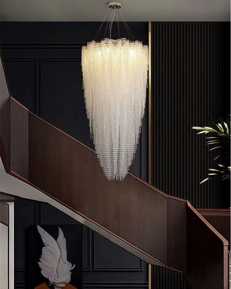 Aria Cascading Crystal Foyer Chandelier