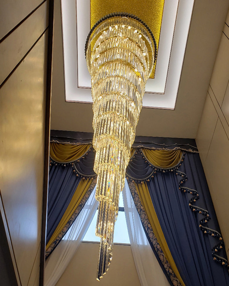 Aria Cascading Crystal Prism Chandelier