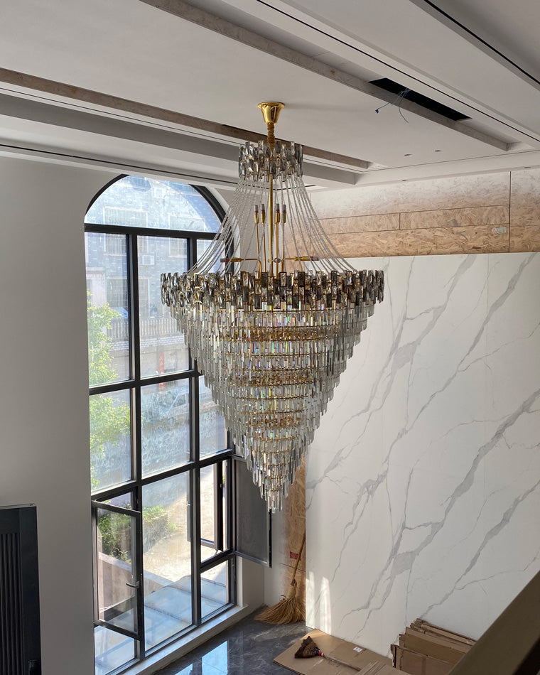 Aria Massive Tiered Crystal Chandelier