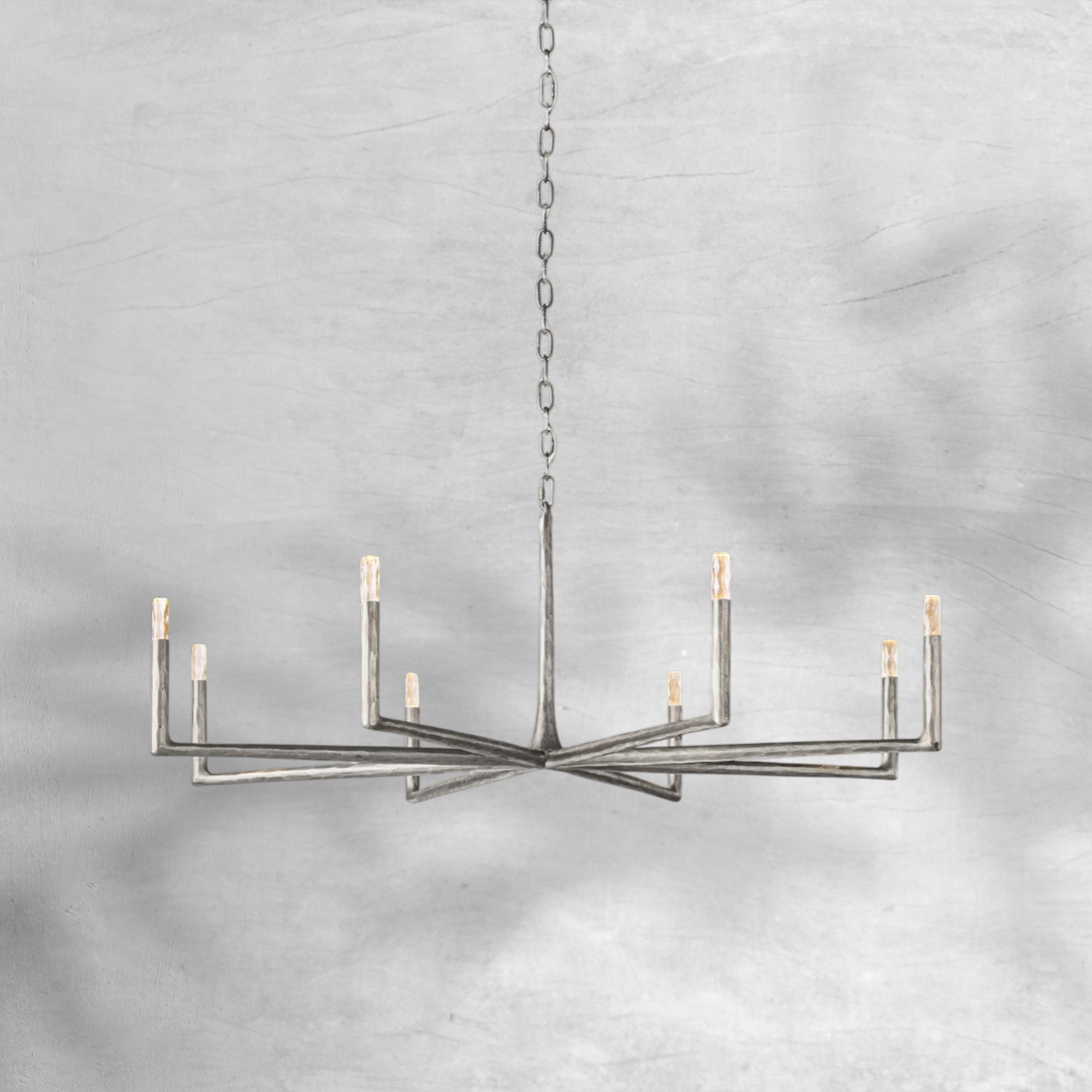 Thaddeas Forged Round Chandelier 36" 48” 60” 72”