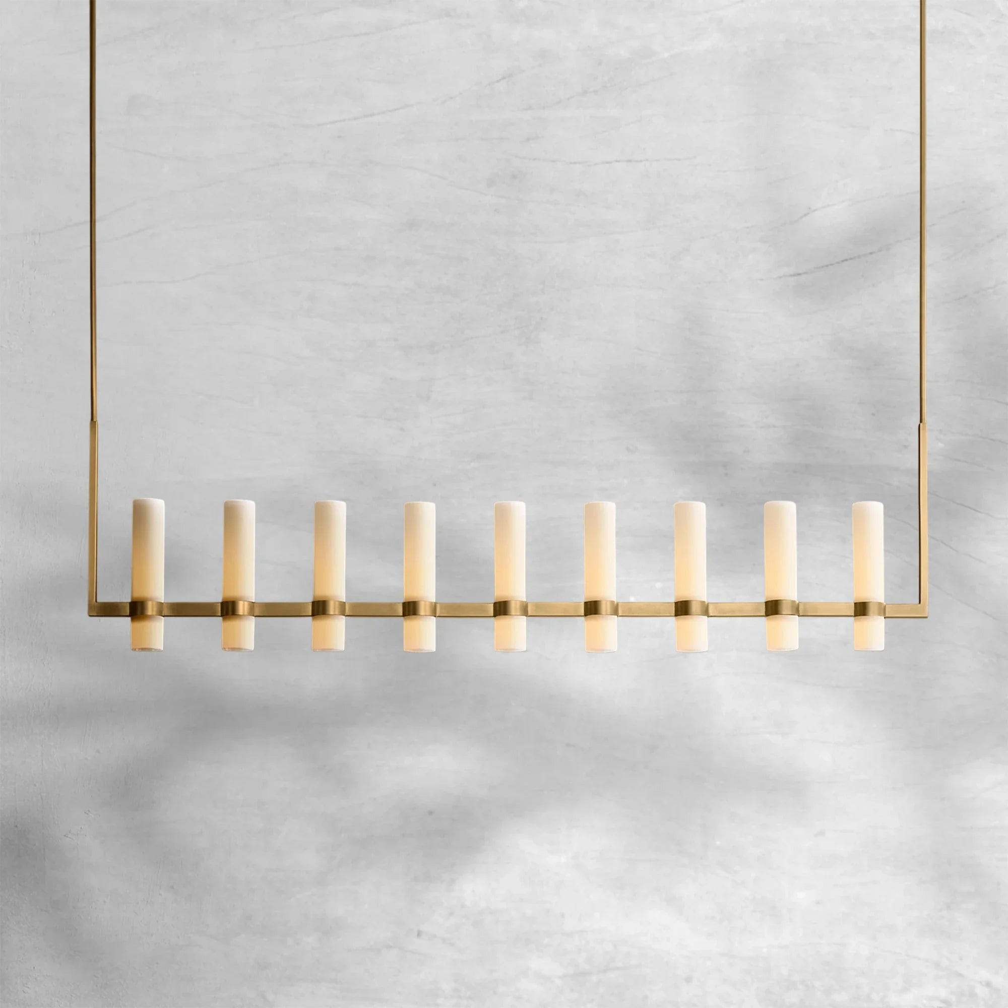 Lavelle Linear Milk Glass Chandelier