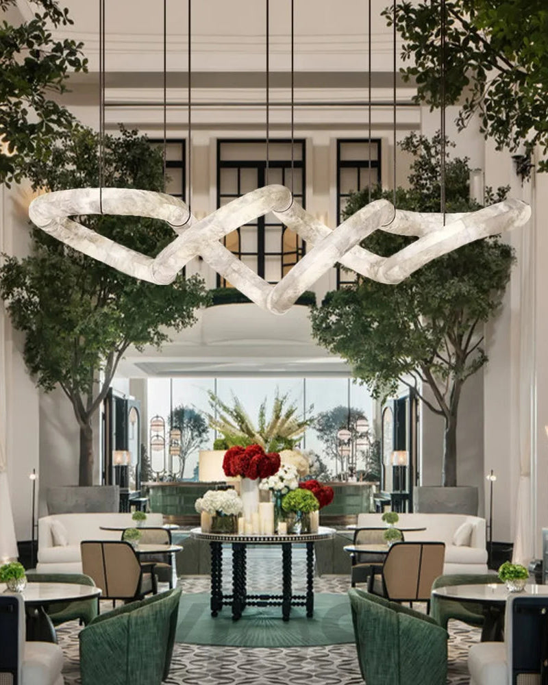 Aria Infinity Massive Alabaster Chandelier