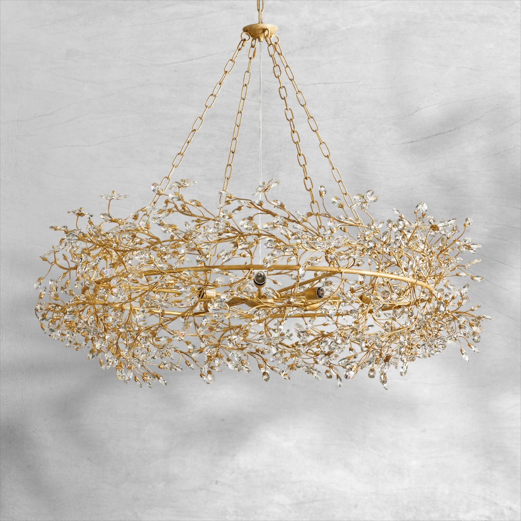 Fiore Crown Chandelier 39" 48" 60"