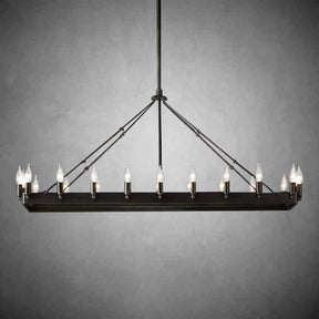 Dania Series Luxury Vintage Filament Round Chandelier, Classic Chandelier Lighting Fixture