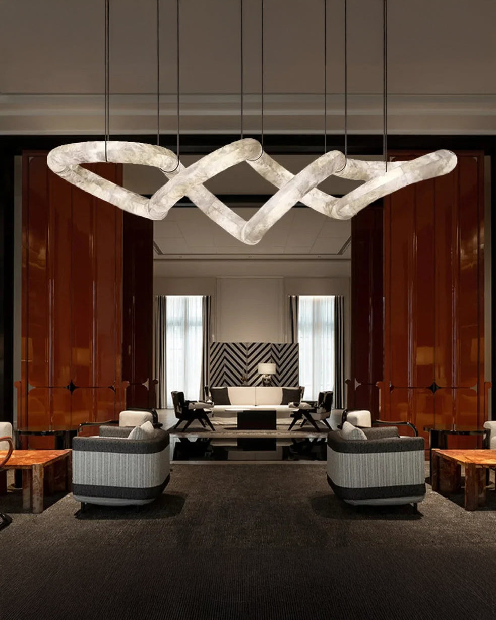 Aria Infinity Massive Alabaster Chandelier