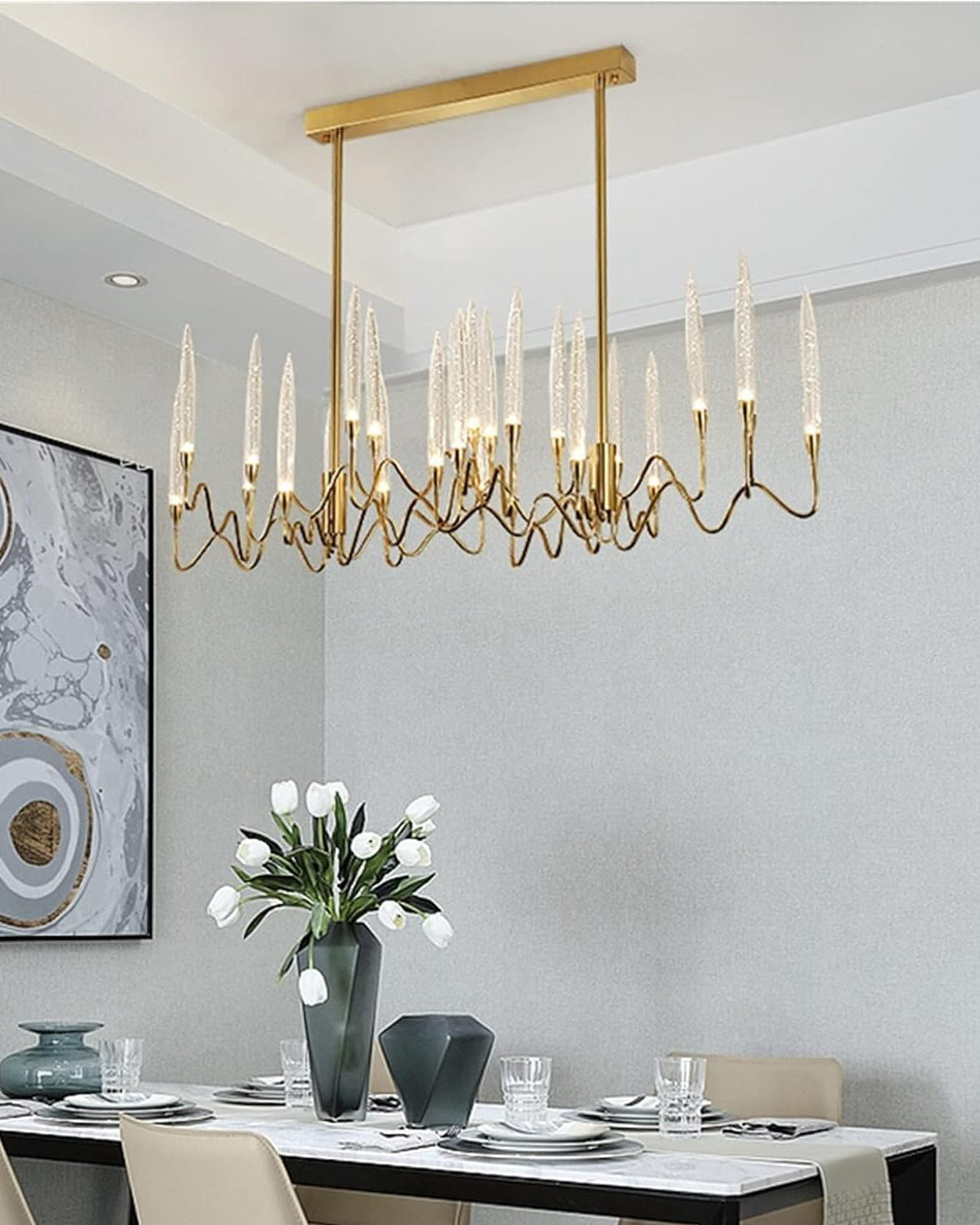 Aria Crystal Candlestick Chandelier