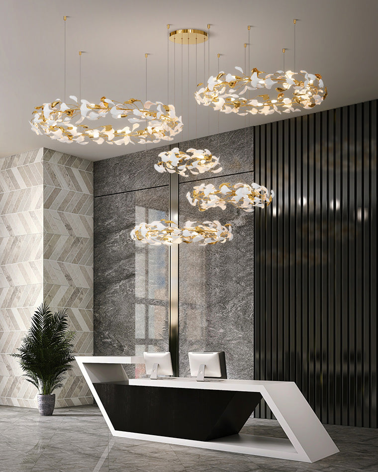 Aria Gingko Circular Chandelier