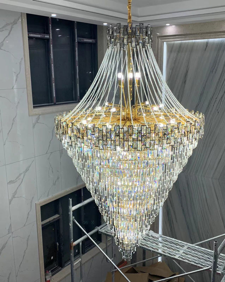 Aria Massive Tiered Crystal Chandelier