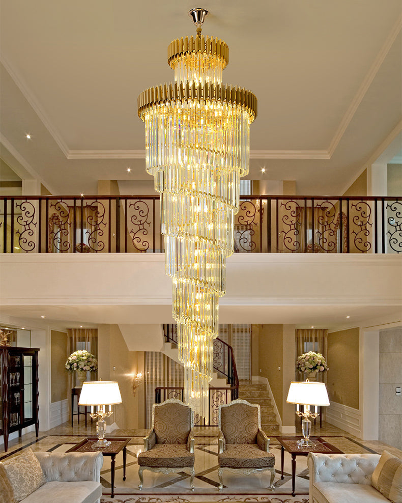 Aria Cascading Crystal Prism Chandelier