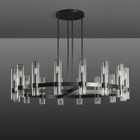 Aria Rachel Round Glass Chandelier