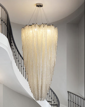 Aria Cascading Crystal Foyer Chandelier