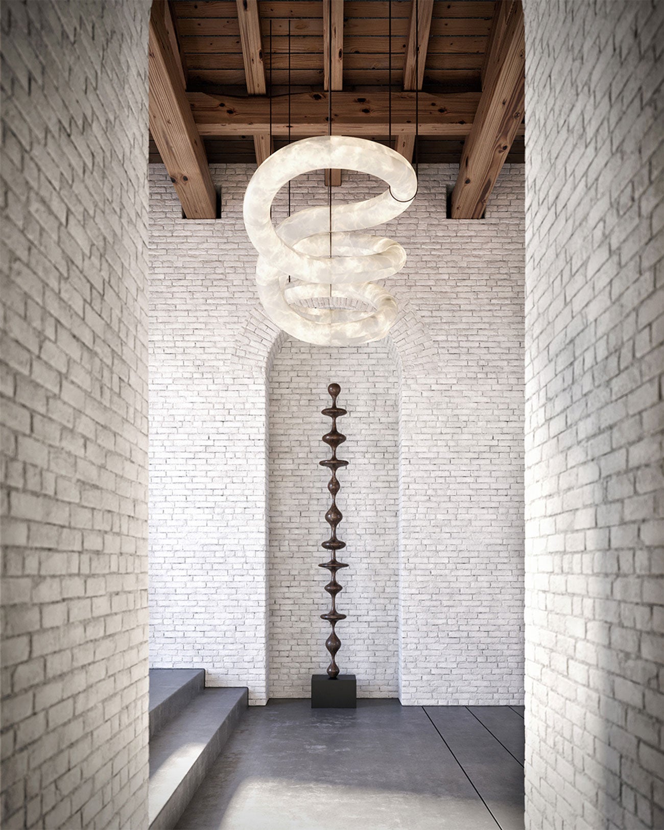 Aria Infinity Massive Alabaster Chandelier