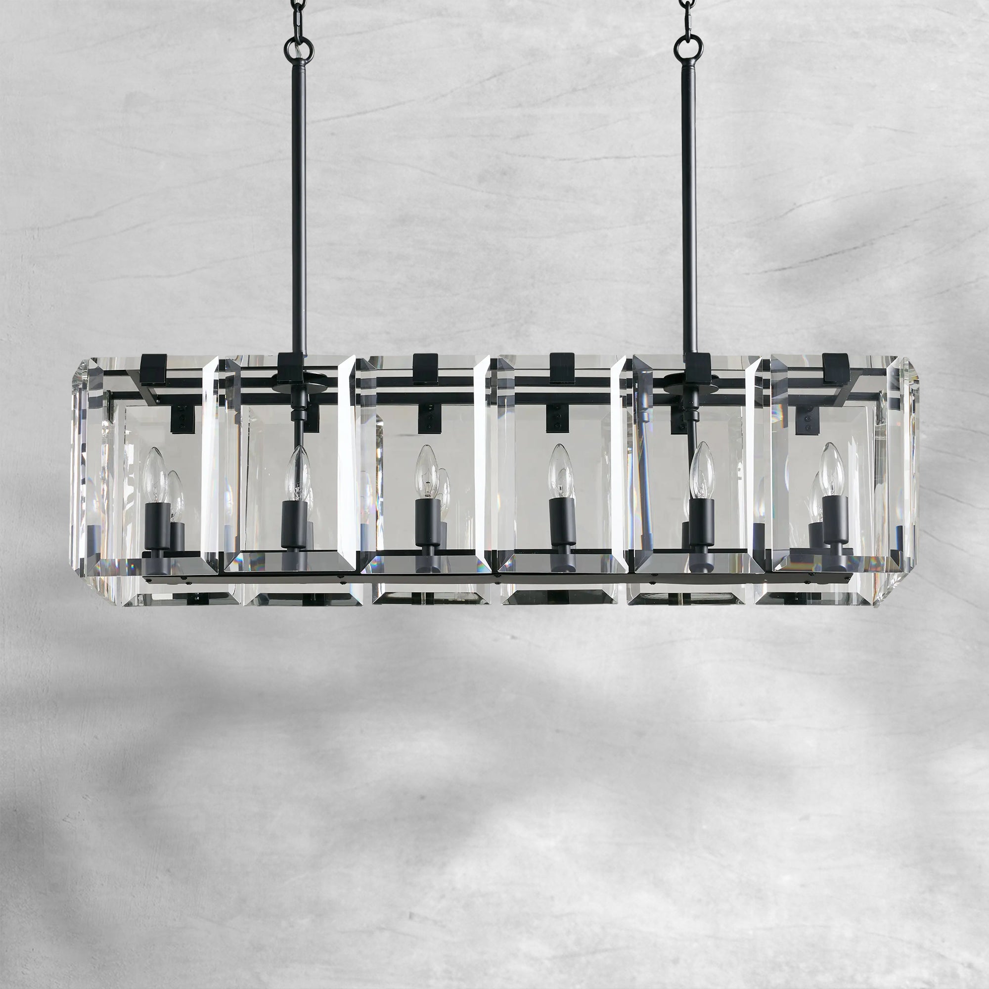 Amaya Rectangular Chandelier 12/16 Light