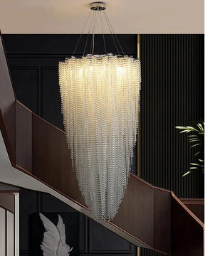 Aria Cascading Crystal Foyer Chandelier