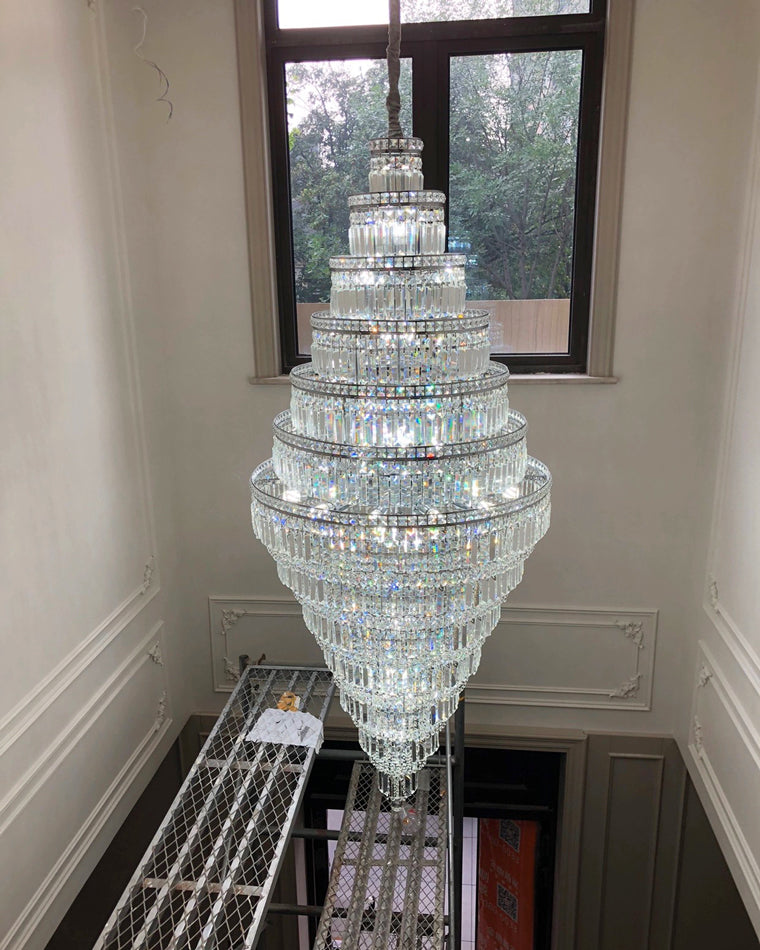 Aria Large Tiered Crystal Chandelier