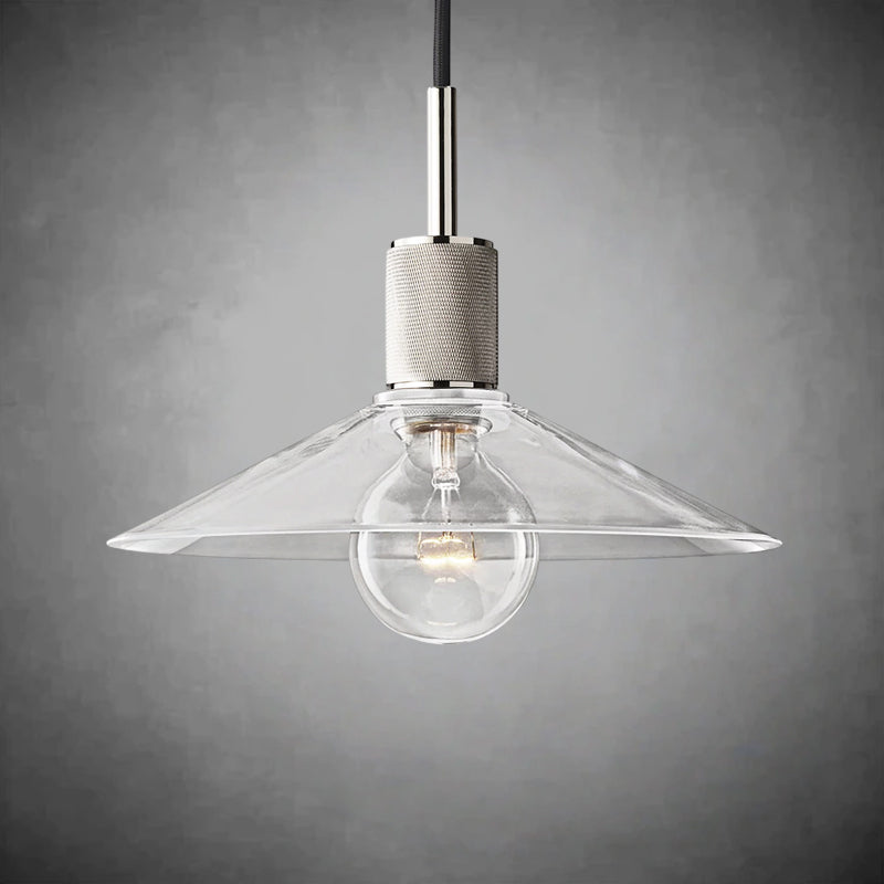 Utilitaive Glass Slope Shade Pendant
