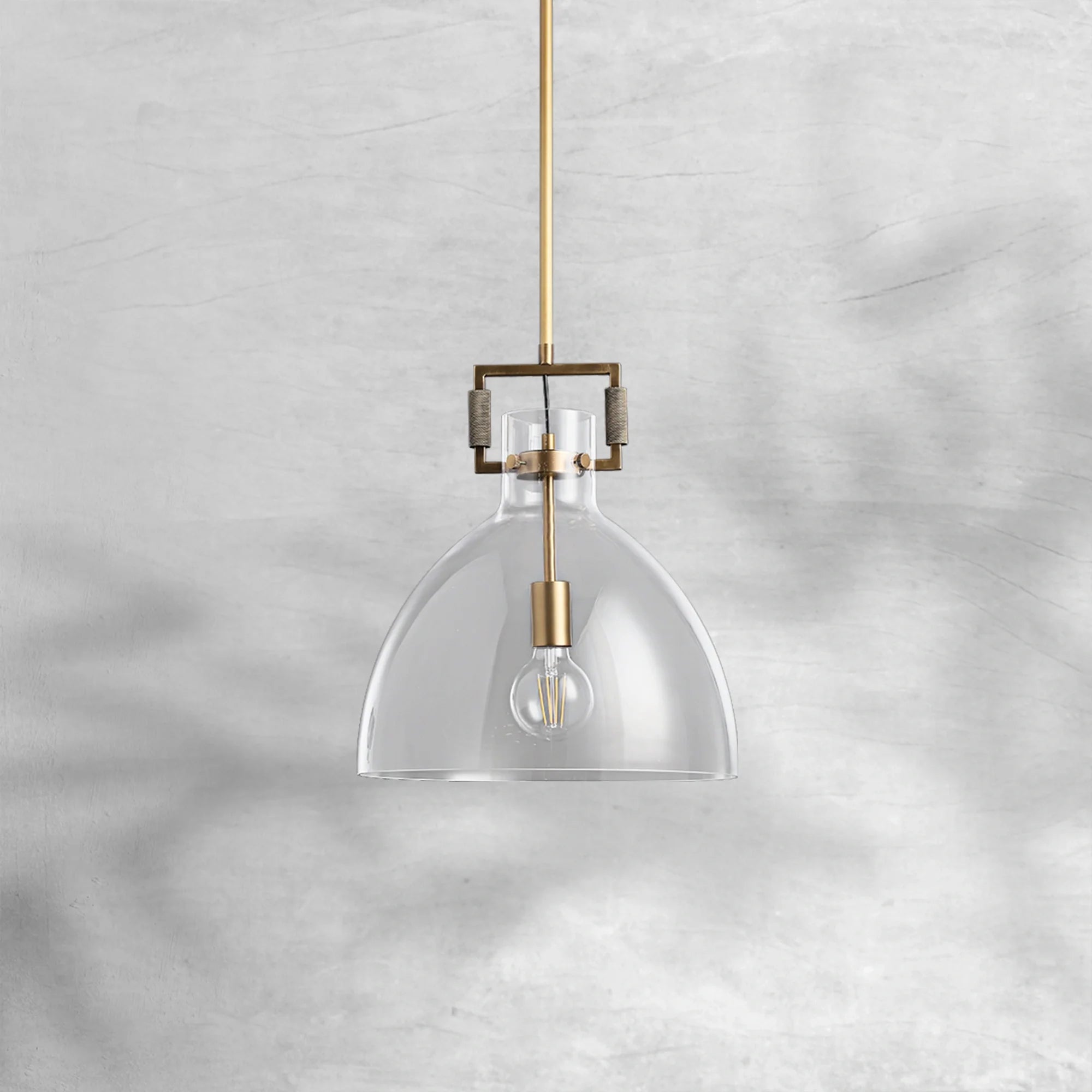 Machine Glass Cloche Pendant 10" 14" 18"