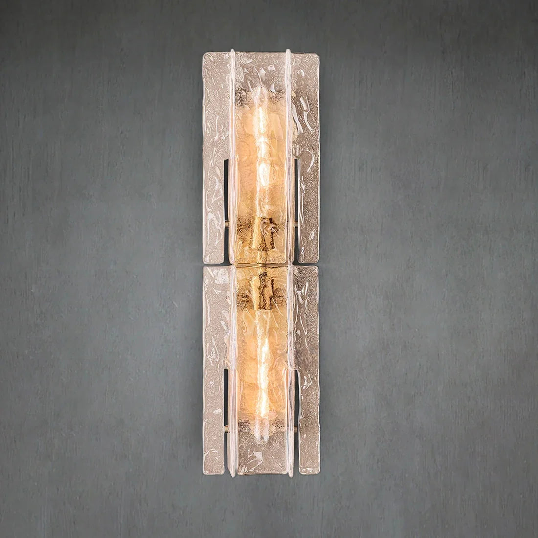 Lattace Smoke Glass Sconce 30"