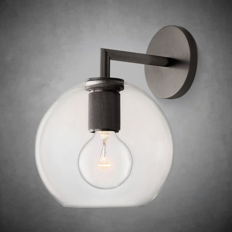 Utilitaive Globe Shade Sconce