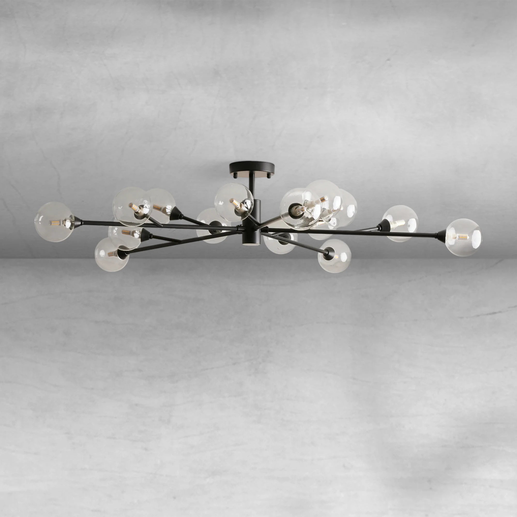 Apollo Moder Glass Ball Flushmount 20''36''47''