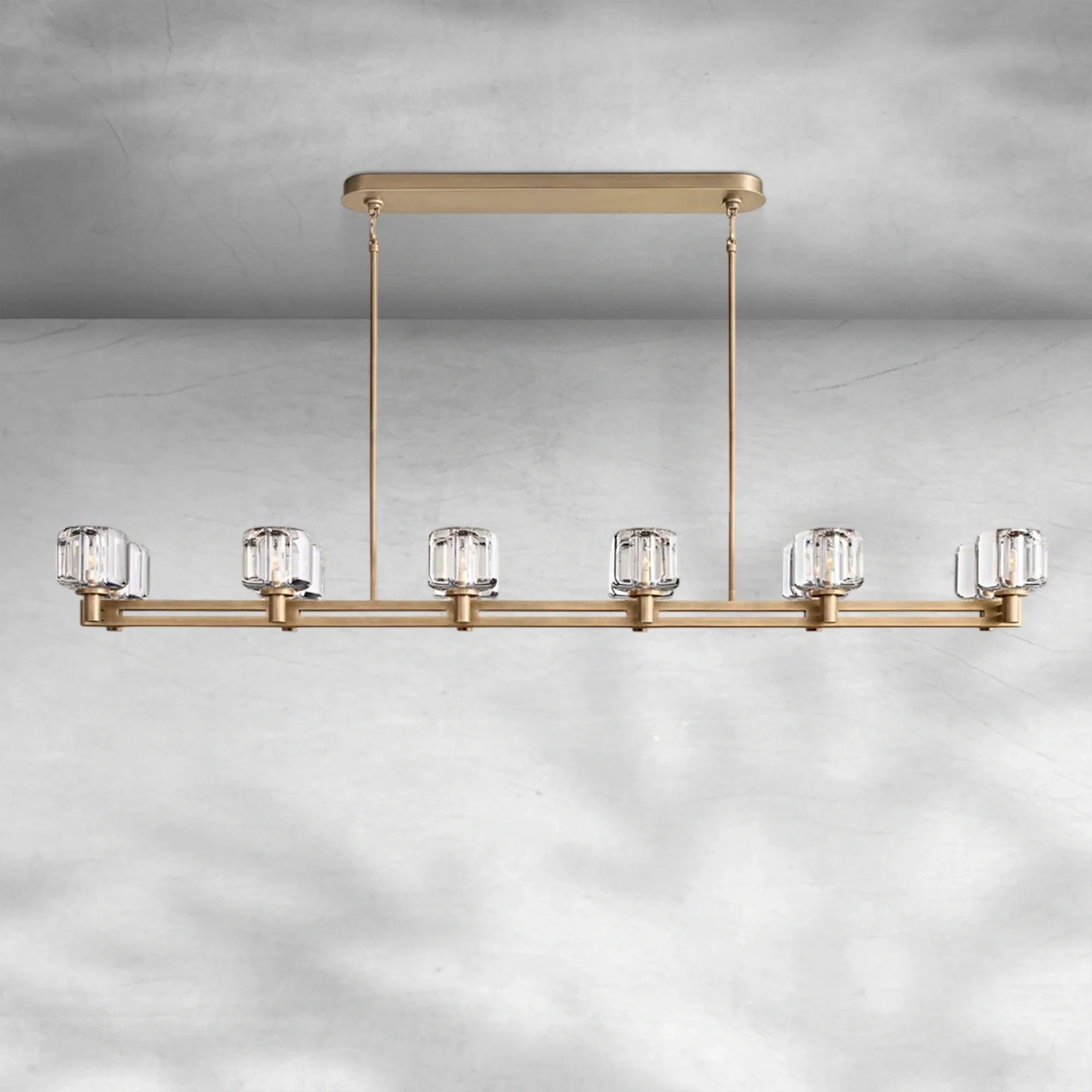 Demaket Double Linear Chandelier 54"72"