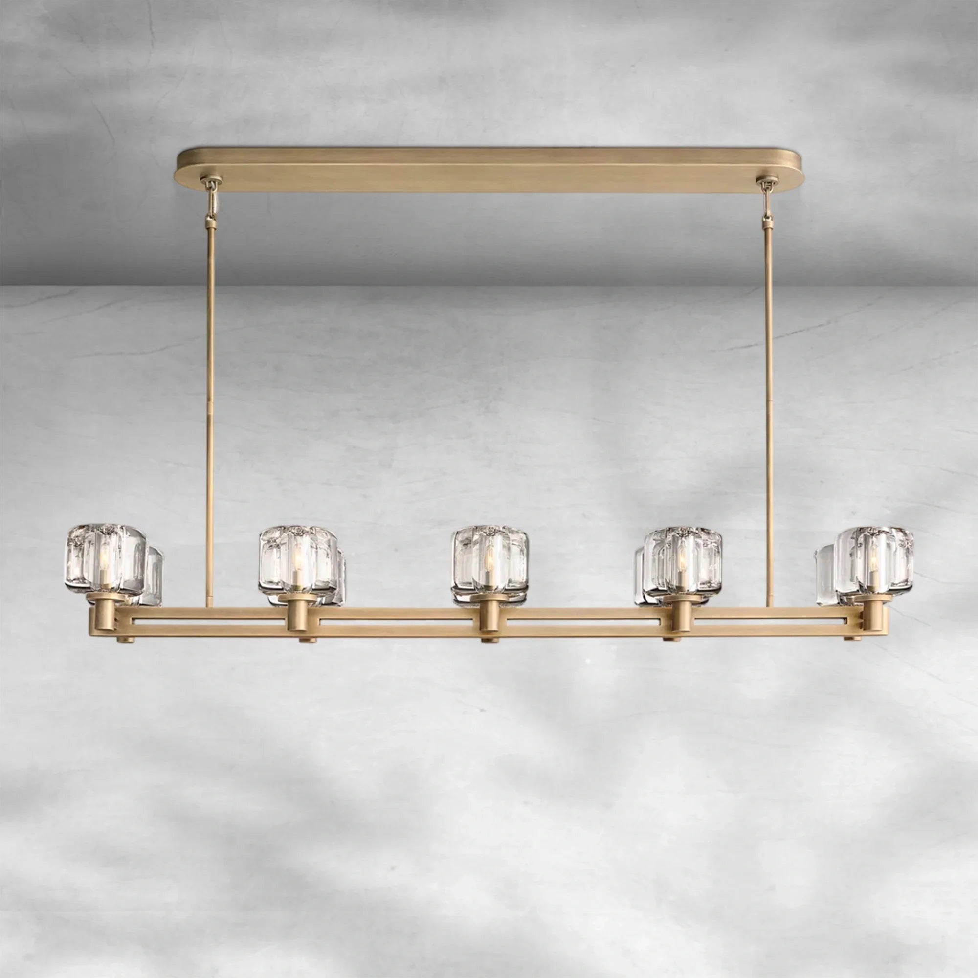 Demaket Double Linear Chandelier 54"72"