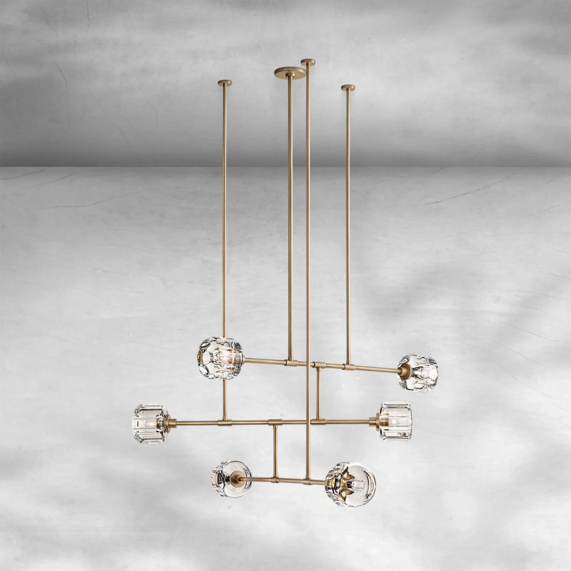 Demaket Mobile Round Chandelier 48" 62"