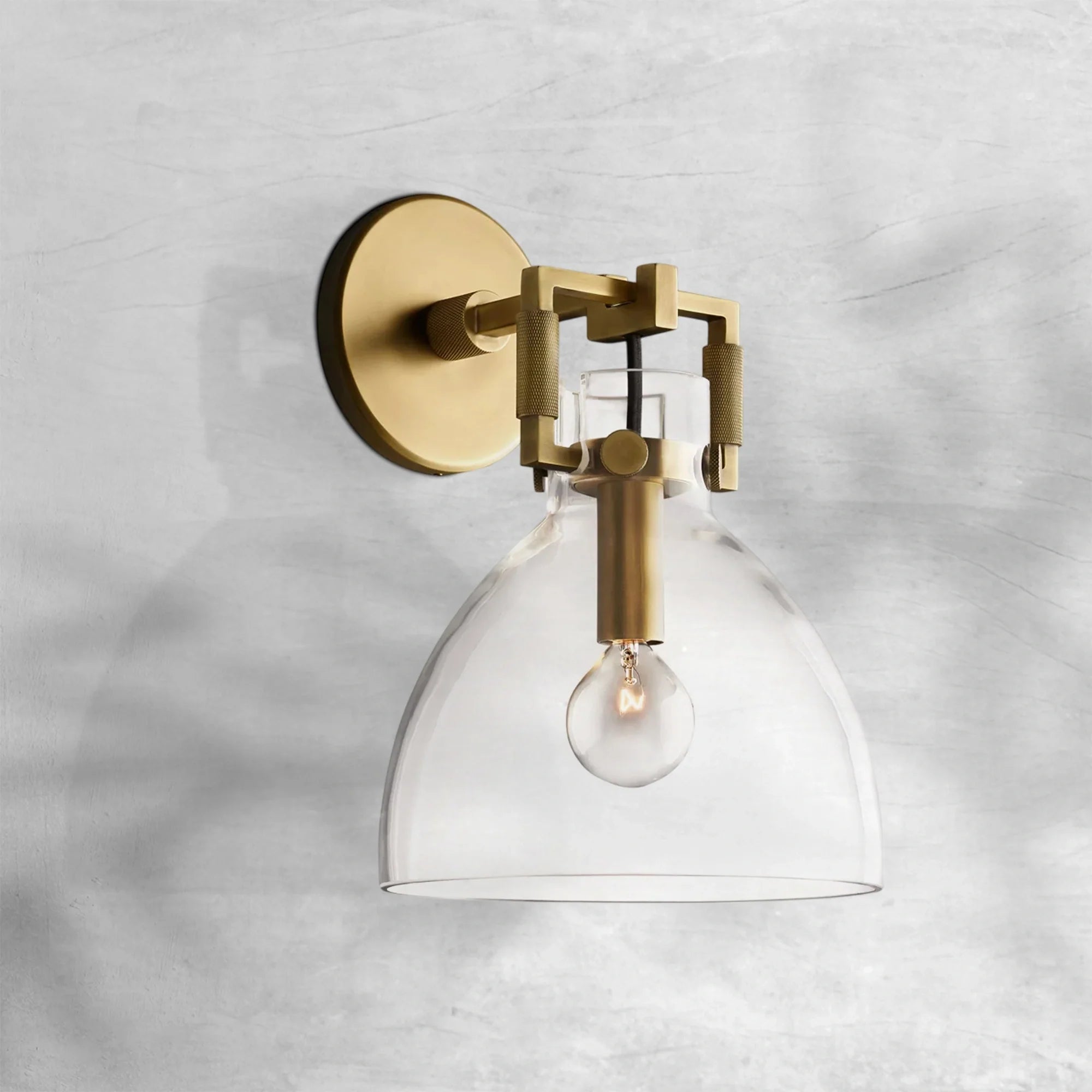 Machine Glass Wall Sconce