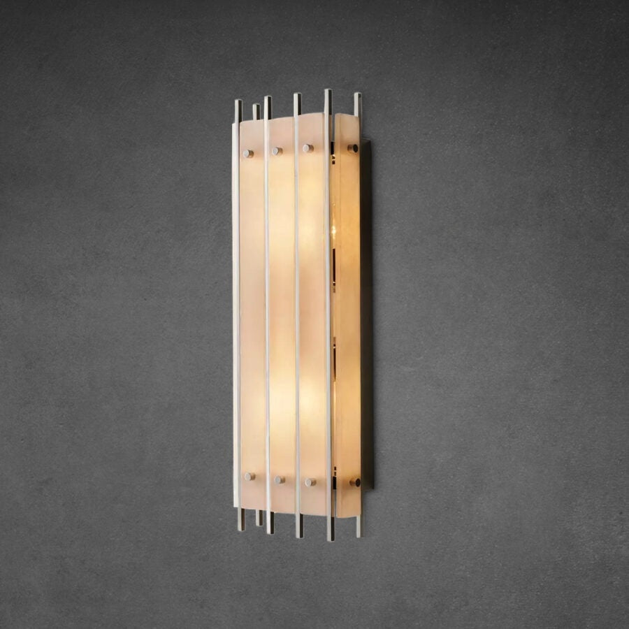 Lux Alabaster Grand Rectangular Sconce