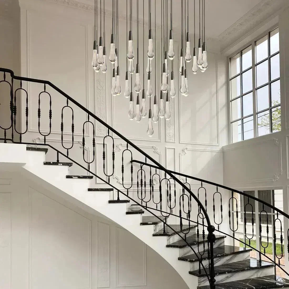 Soltaire Round Chandelier 17" 24" 36“ 48''58“