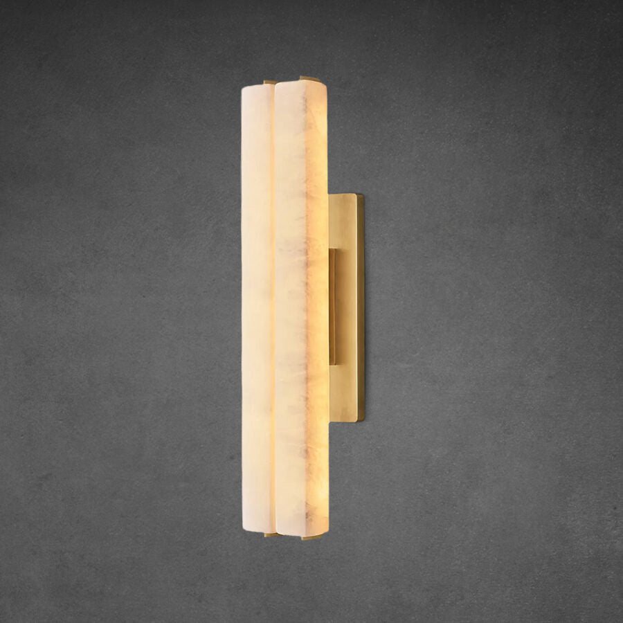 Auduban Alabaster Double Sconce