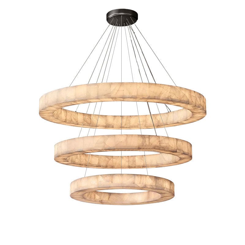 3 - Tier Round Marble Chandelier - Arialamps