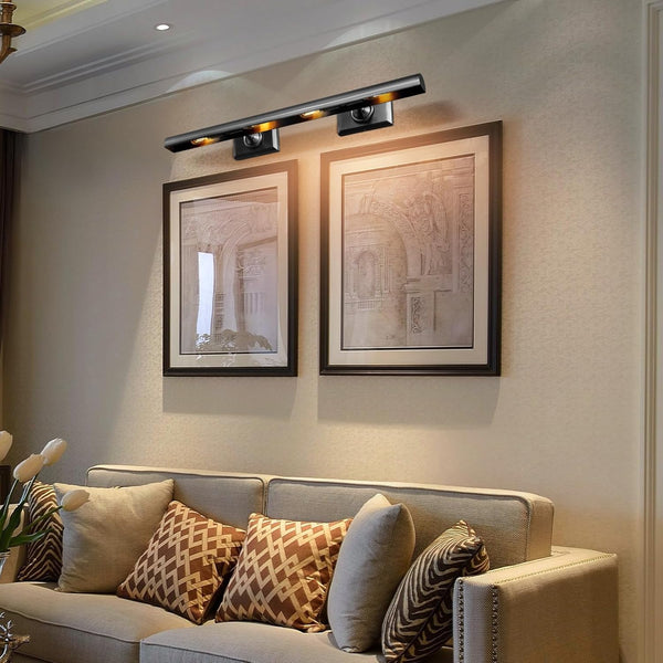 CEENWE 30-Inch Hardwired Brass Picture Light with Dimmable LEDs