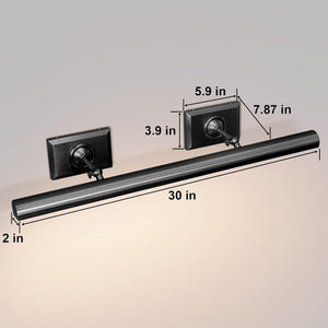 CEENWE 30-Inch Hardwired Brass Picture Light with Dimmable LEDs