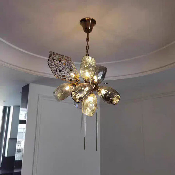 Modern Wine Glass Shape Chandelier Italian Light Luxury Light Fixture for Dining Room/Living Room
