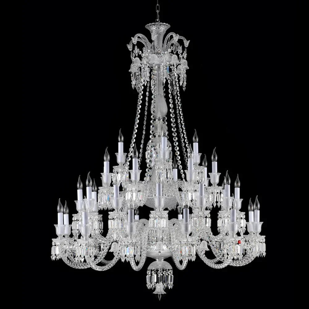 36 Lights Baccarat Crystal Chandelier - Arialamps
