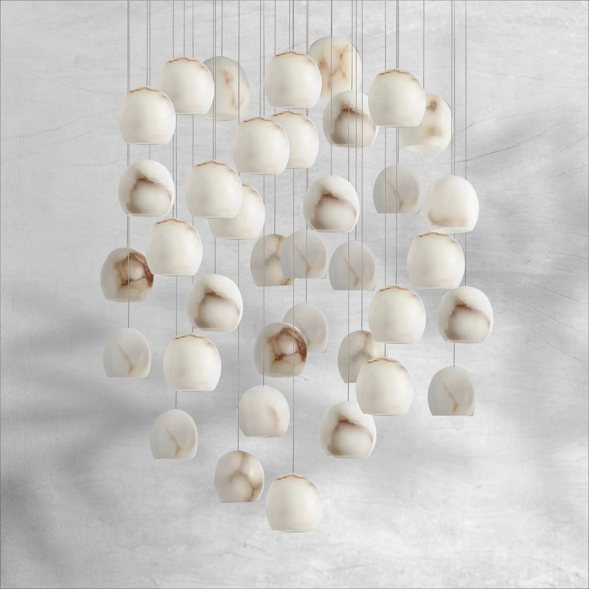 Maeva Round Chandelier 3/7/15/36 Light