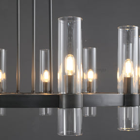 Aria Rachel Round Glass Chandelier