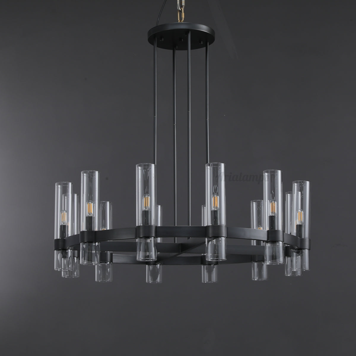 Aria Rachel Round Glass Chandelier