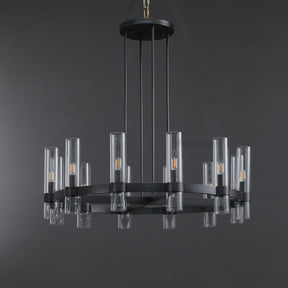 Aria Rachel Round Glass Chandelier