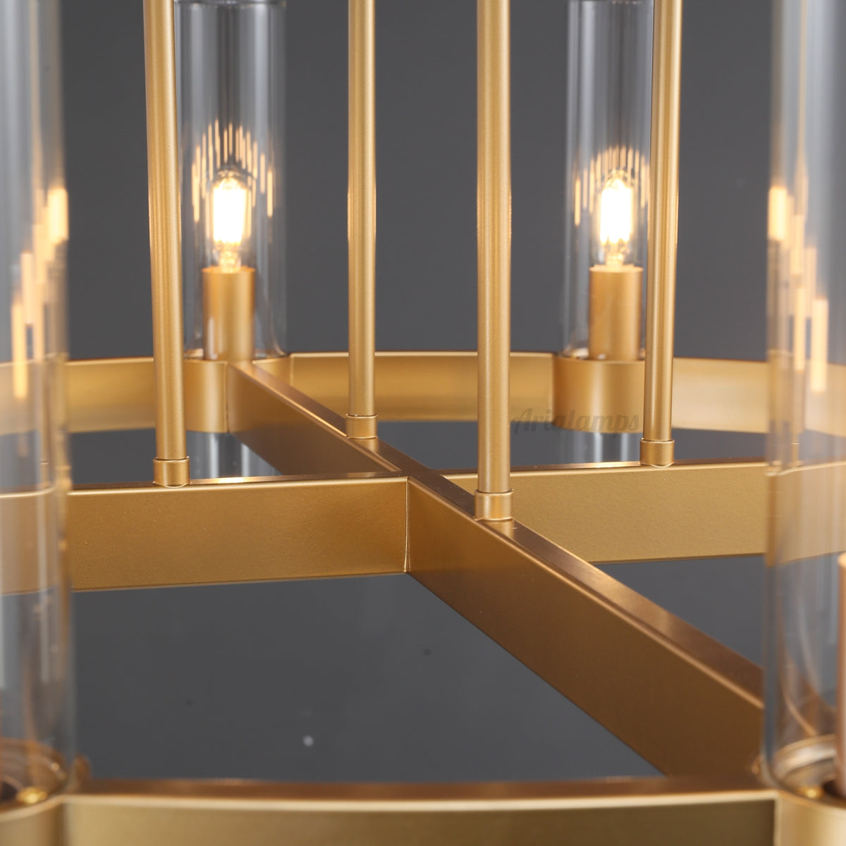Aria Rachel Round Glass Chandelier