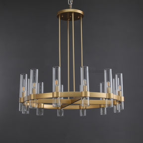 Aria Rachel Round Glass Chandelier