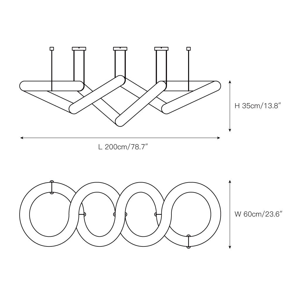Aria Infinity Massive Alabaster Chandelier