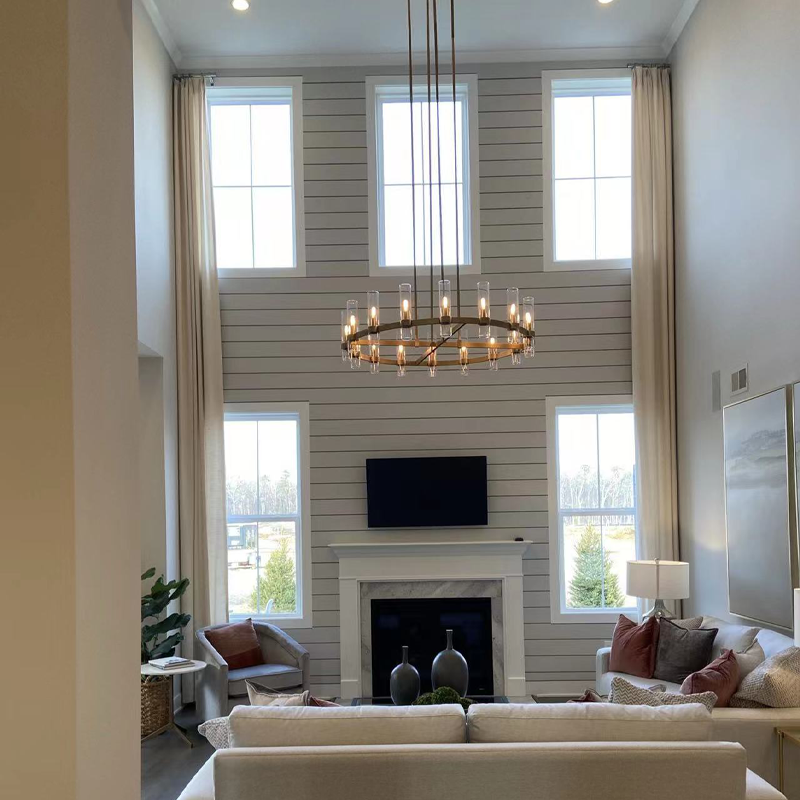 Aria Rachel Round Glass Chandelier